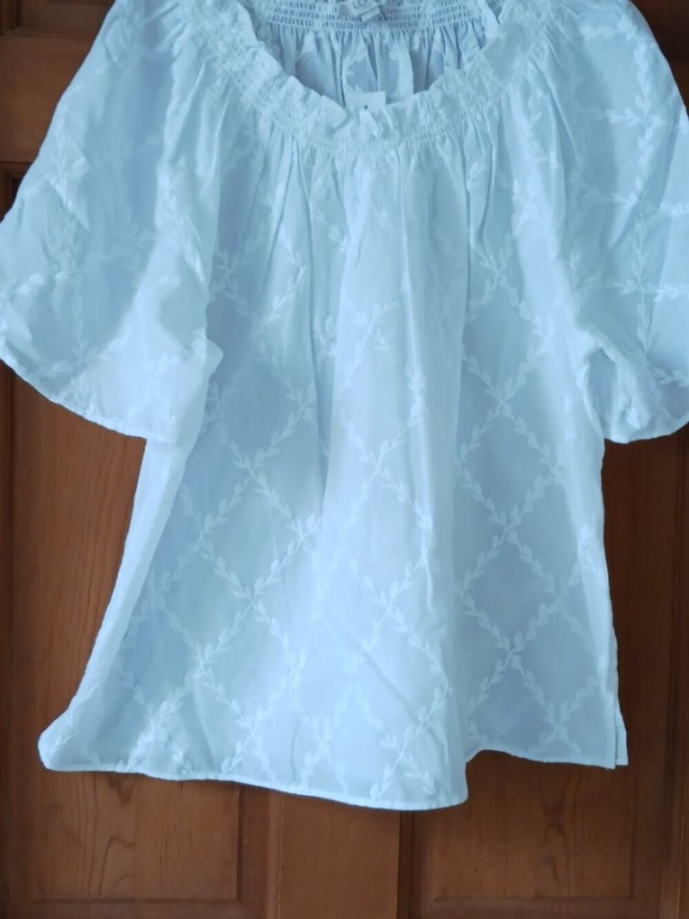 Loft White Cotton Summer top